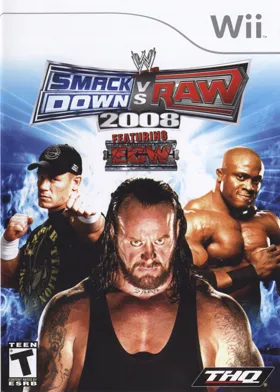 WWE Smackdown vs RAW 2008 box cover front